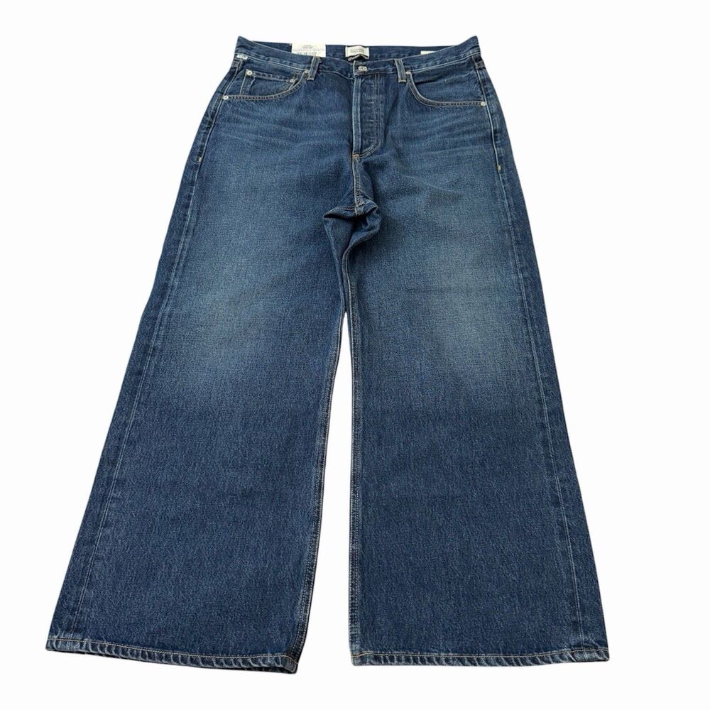 Citizens of Humanity Jeans Womens 30 Blue Gaucho Wide Leg High-Rise Denim NWT